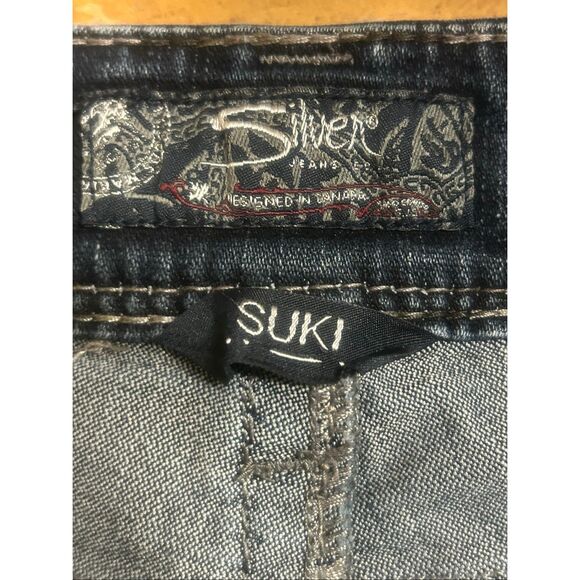 Silver Jeans Womens Size 30x34 Suki Boot Blue Denim (5799) - Picture 7 of 9